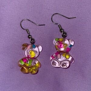 Gummy Bear Earrings Candy Jewelry Kidcore Colorful Liminal Y2K Nostalgiacore